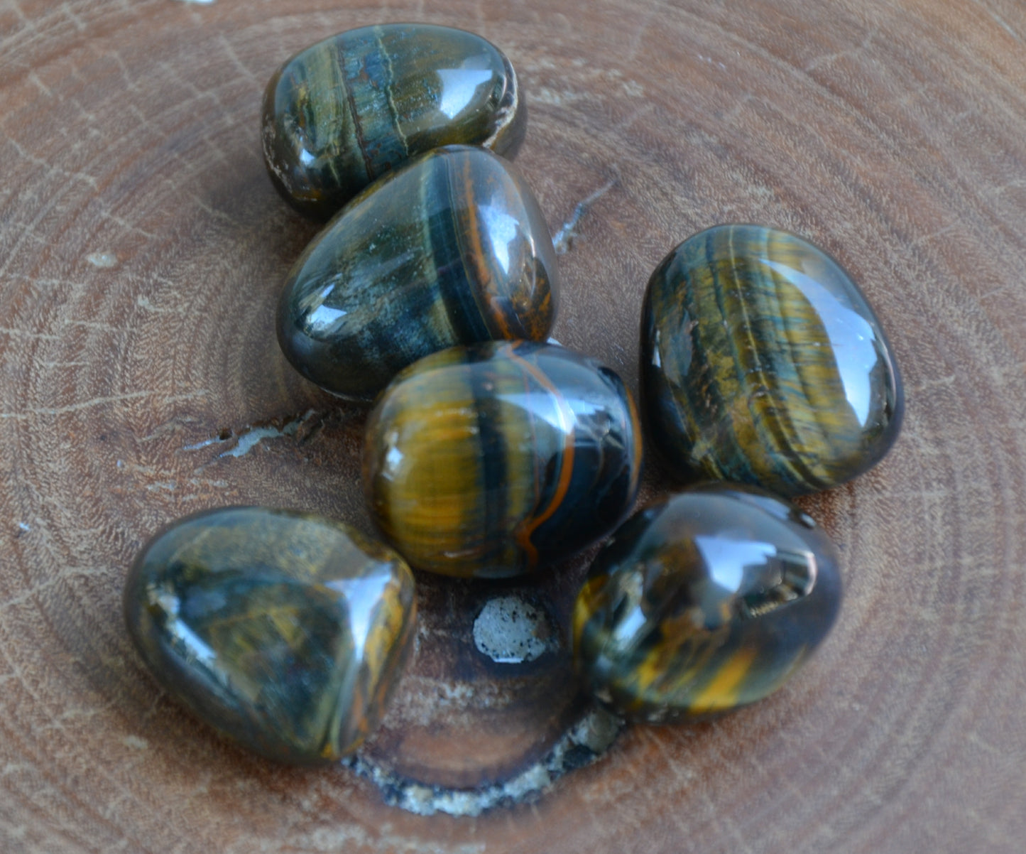 Blue Tigers Eye (Hawk's Eye) Tumbles