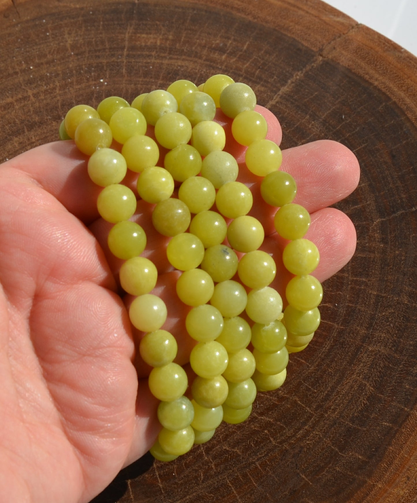 Lemon Jade Stretch Bracelet