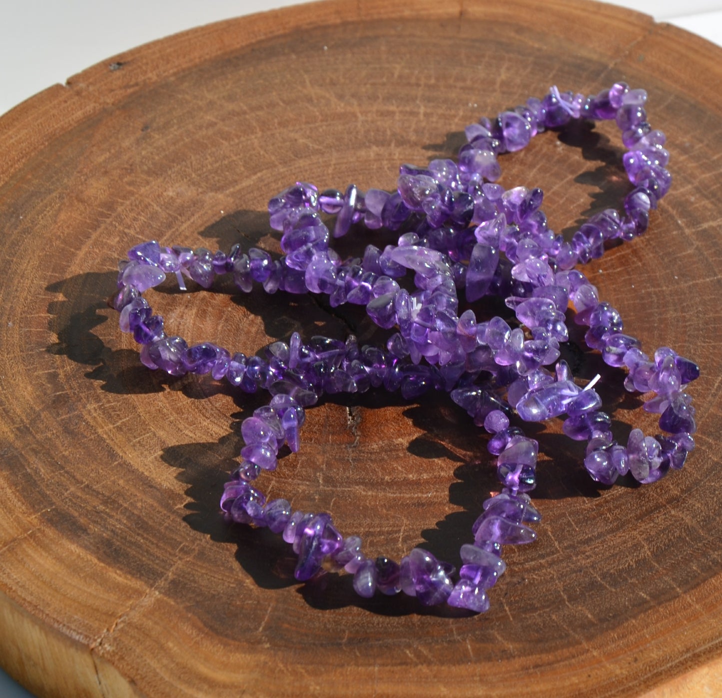 Amethyst Chip Bracelet – Raw Elegance, Crystal Calm