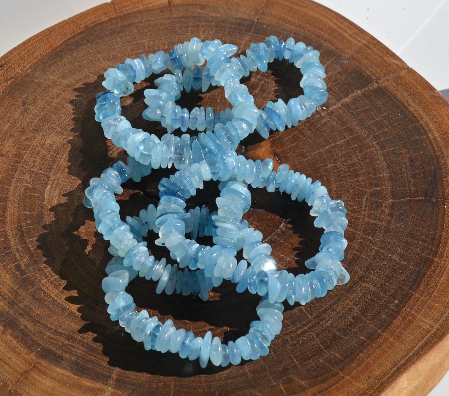 Aquamarine Chip Bracelet