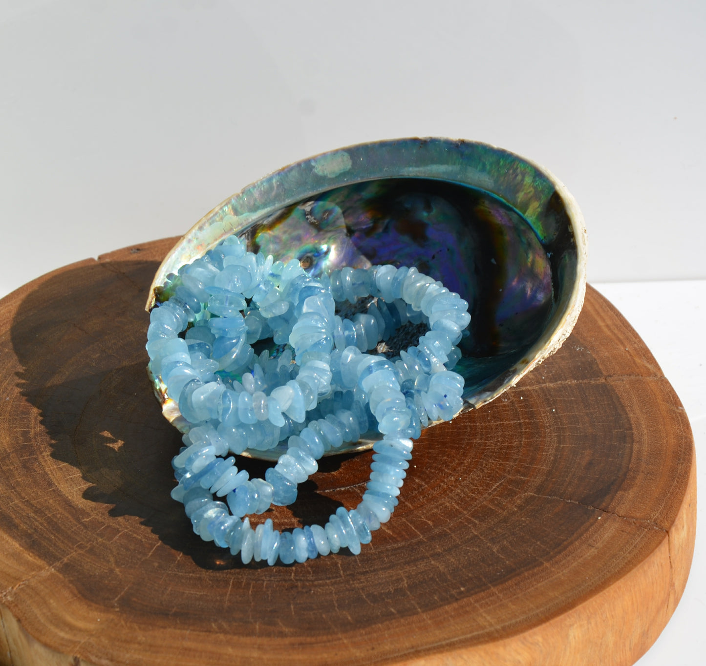Aquamarine Chip Bracelet