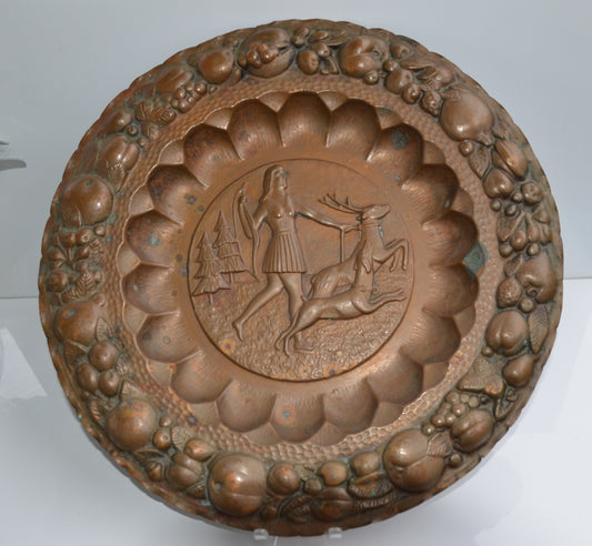 VINTAGE COPPER ARTEMIS PLATE