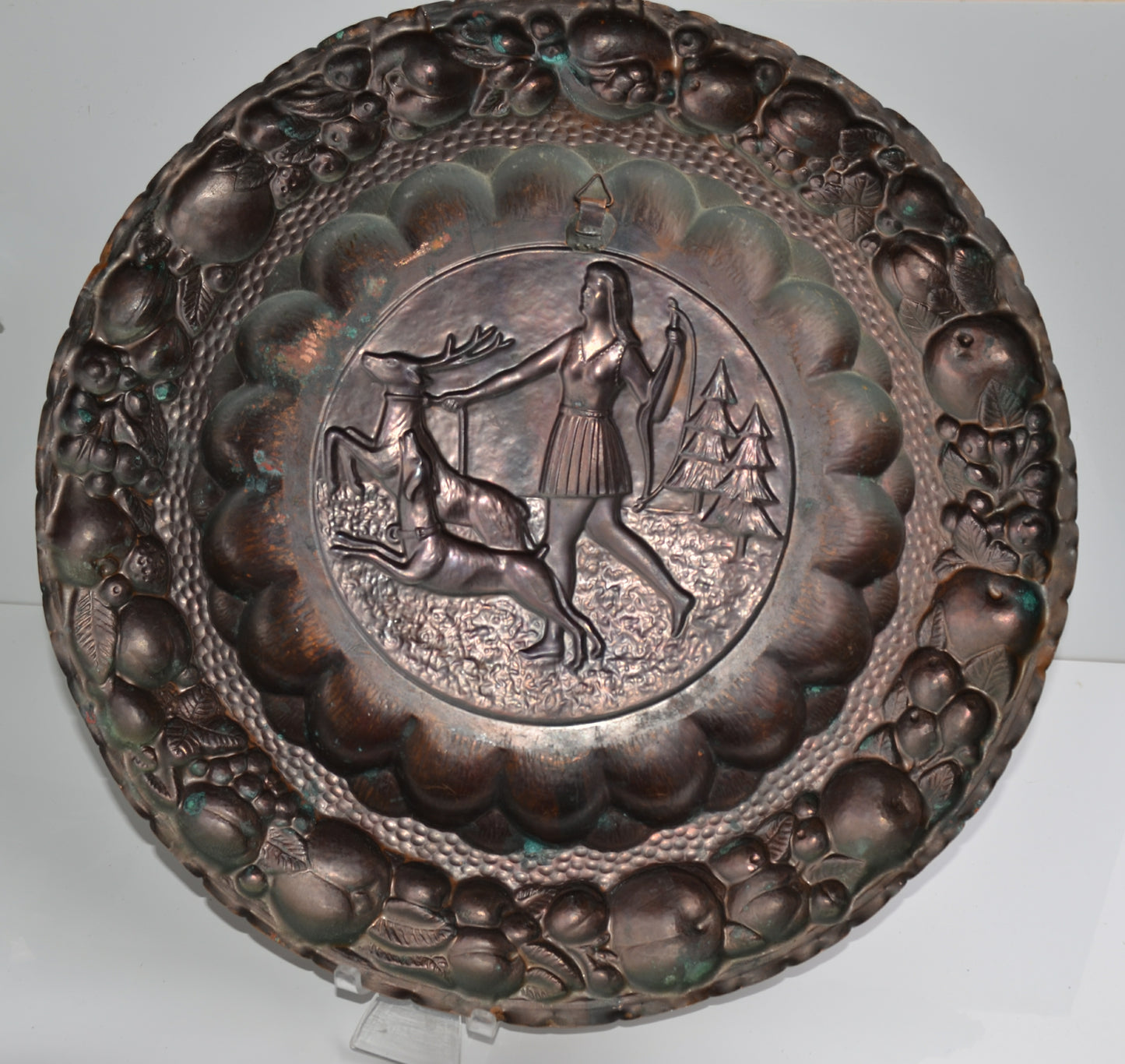 VINTAGE COPPER ARTEMIS PLATE