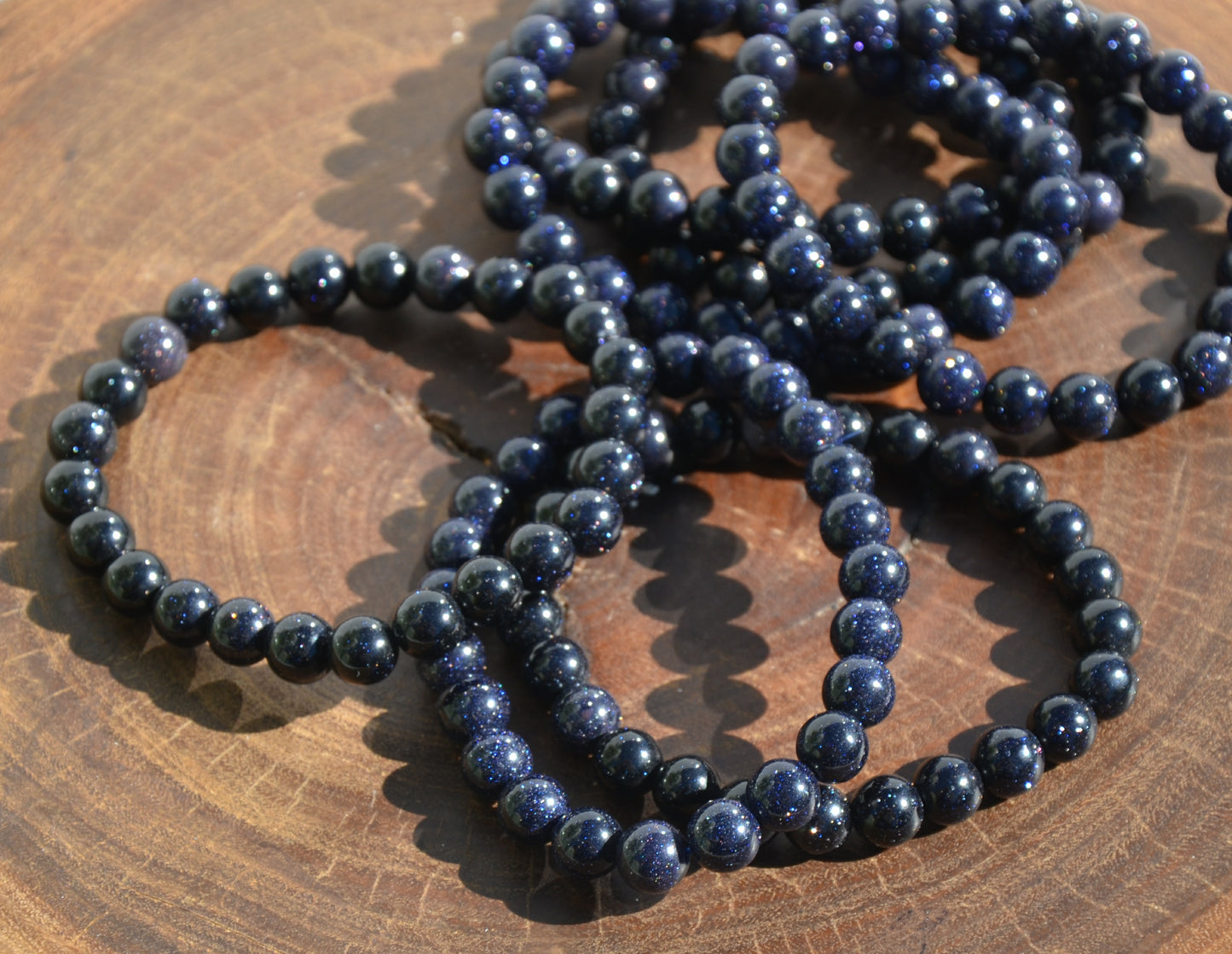 Blue Sandstone - Stretch Bracelet