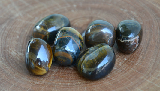 Blue Tigers Eye (Hawk's Eye) Tumbles