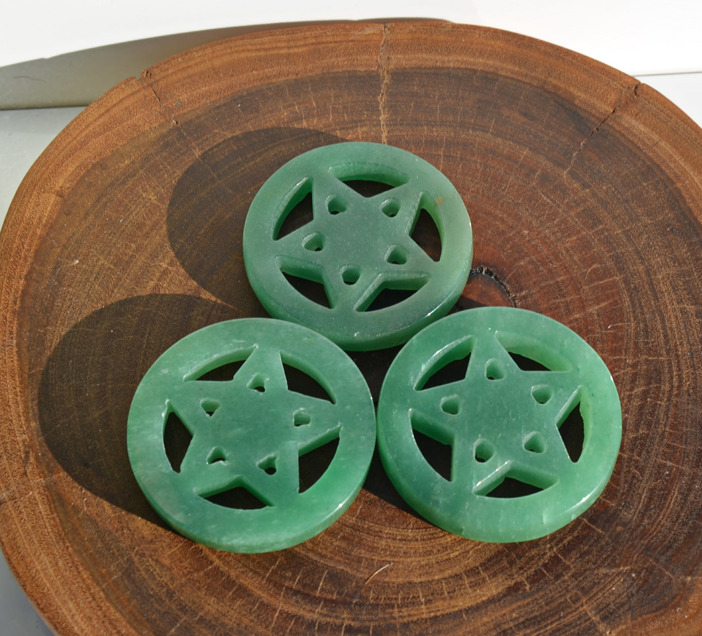 Green Aventurine Pentagram