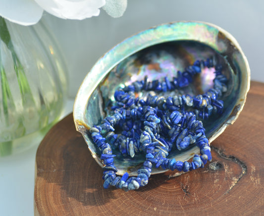 Lapis Lazuli Chip Stretch Bracelet