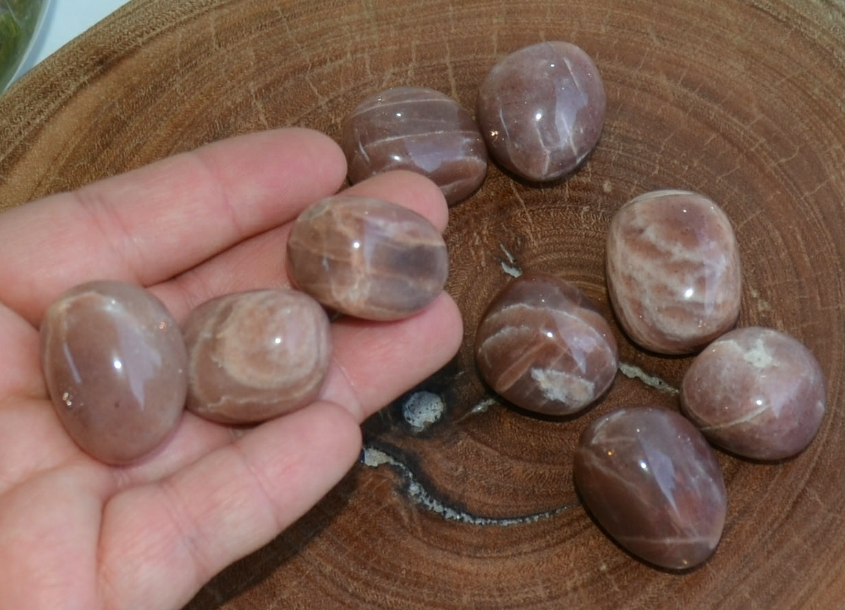 Peach Moonstone Tumbles
