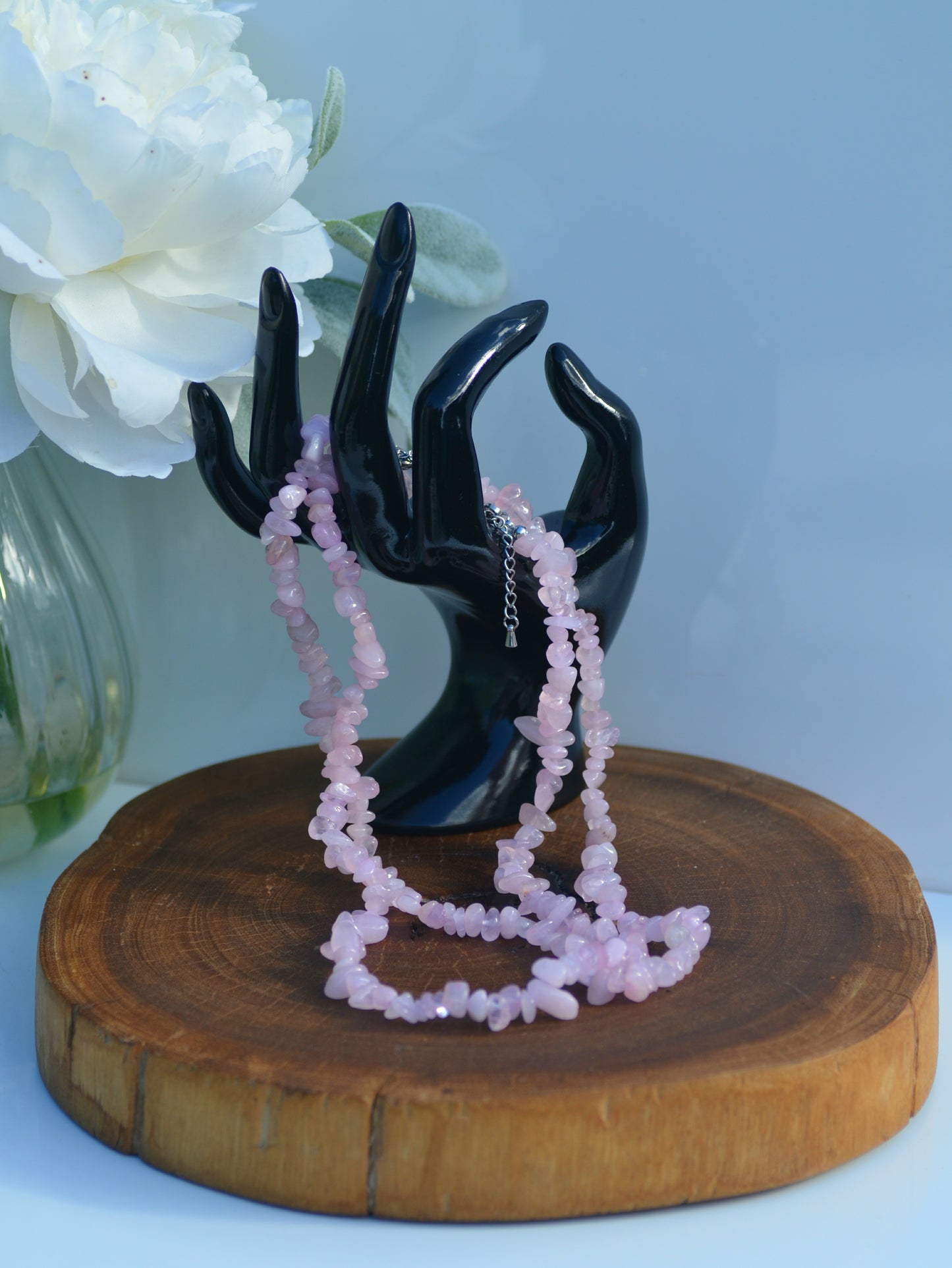 Rose Quartz Chip Necklace