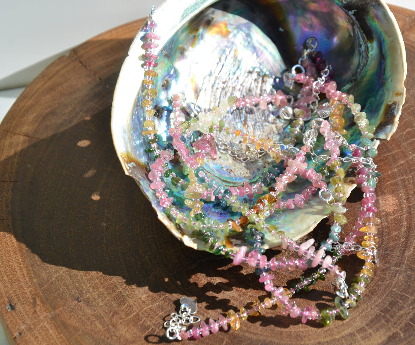 Watermelon Tourmaline Clasp Bracelet