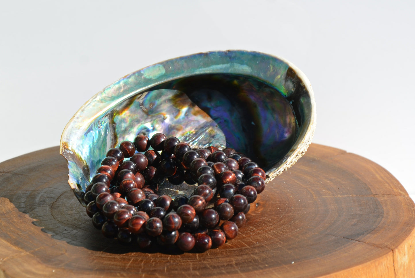 Red Tigers Eye Stretch Bracelet