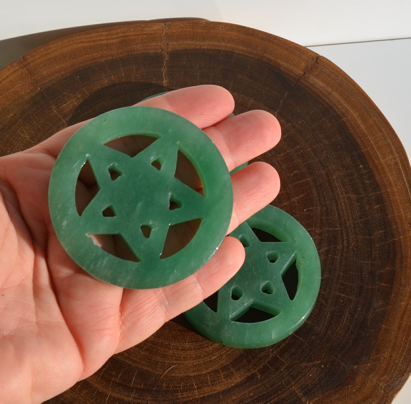 Green Aventurine Pentagram